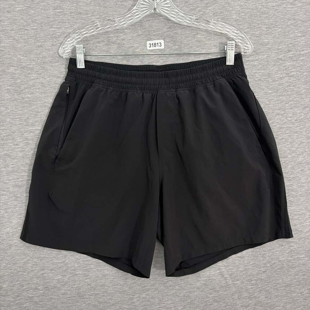 Lululemon Men’s Size Large Black 7" Linerless Pace Breaker Shorts